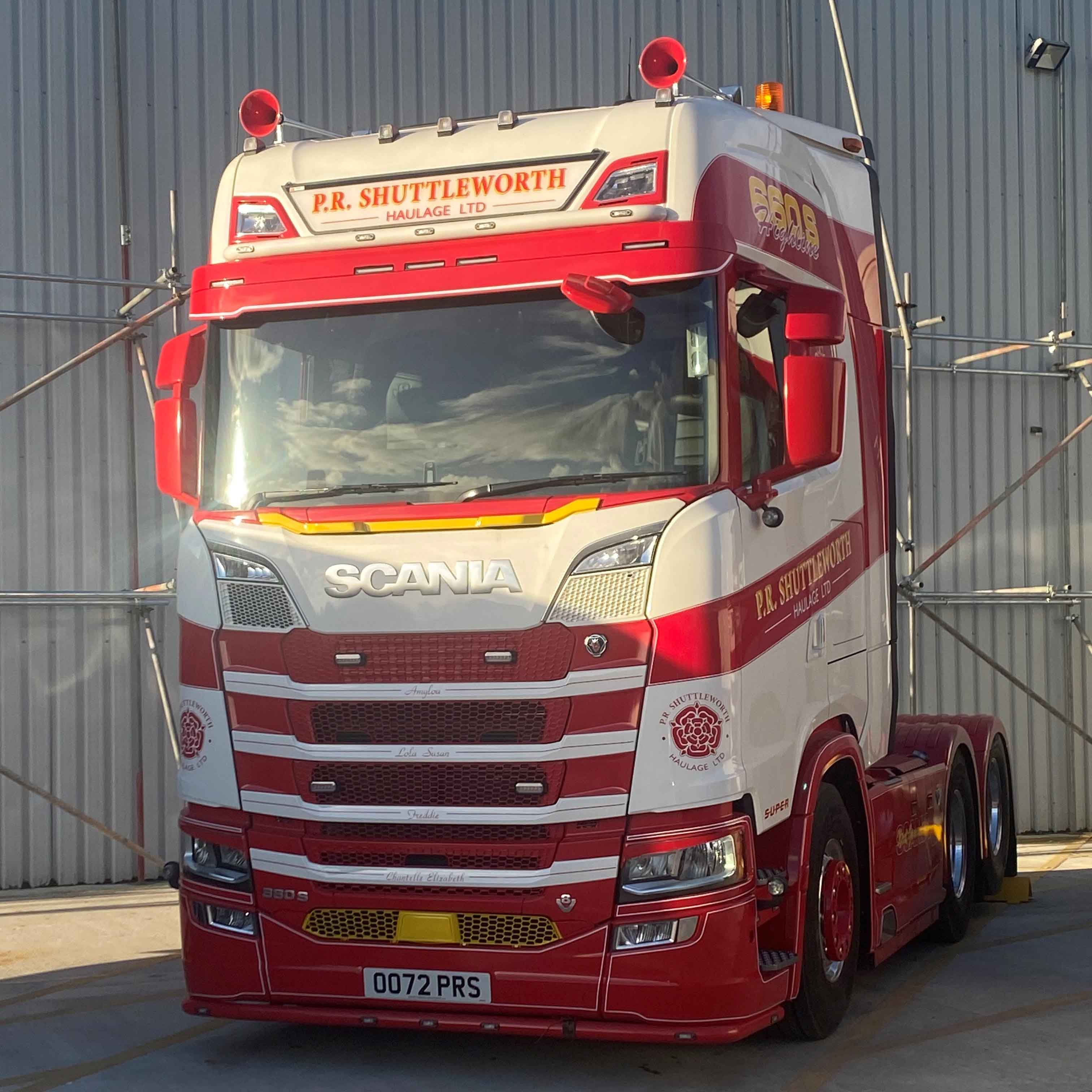 P.R. Shuttleworth Scania truck