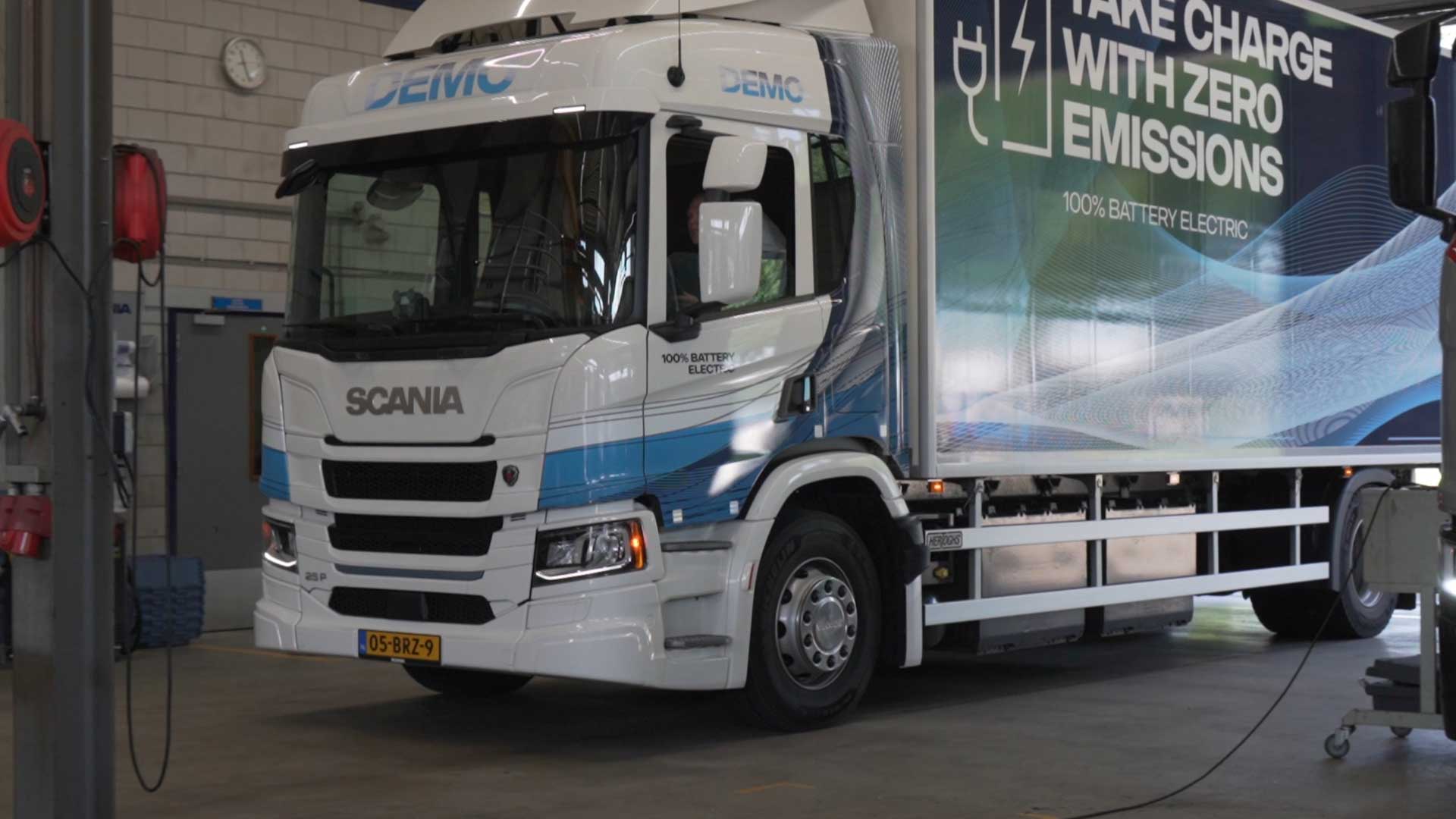 des véhicules électriques Scania