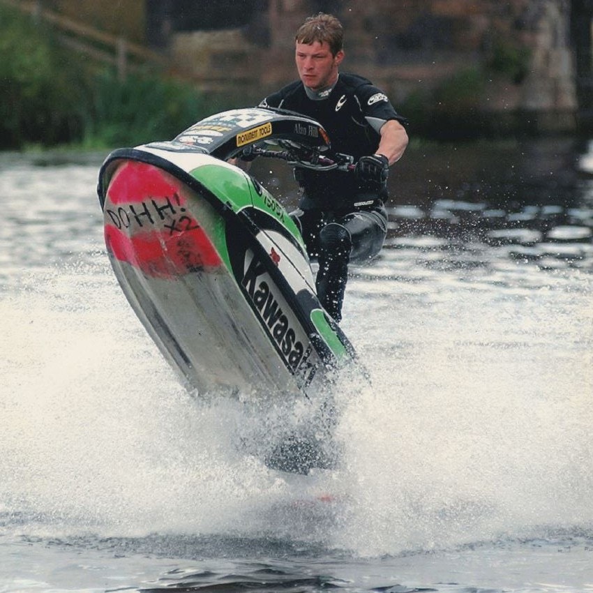 Alan Hill jet skiing