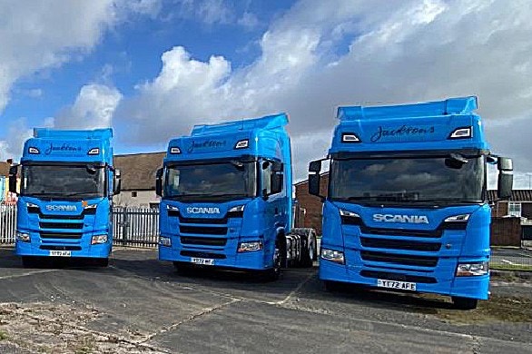 Scania CNG trucks