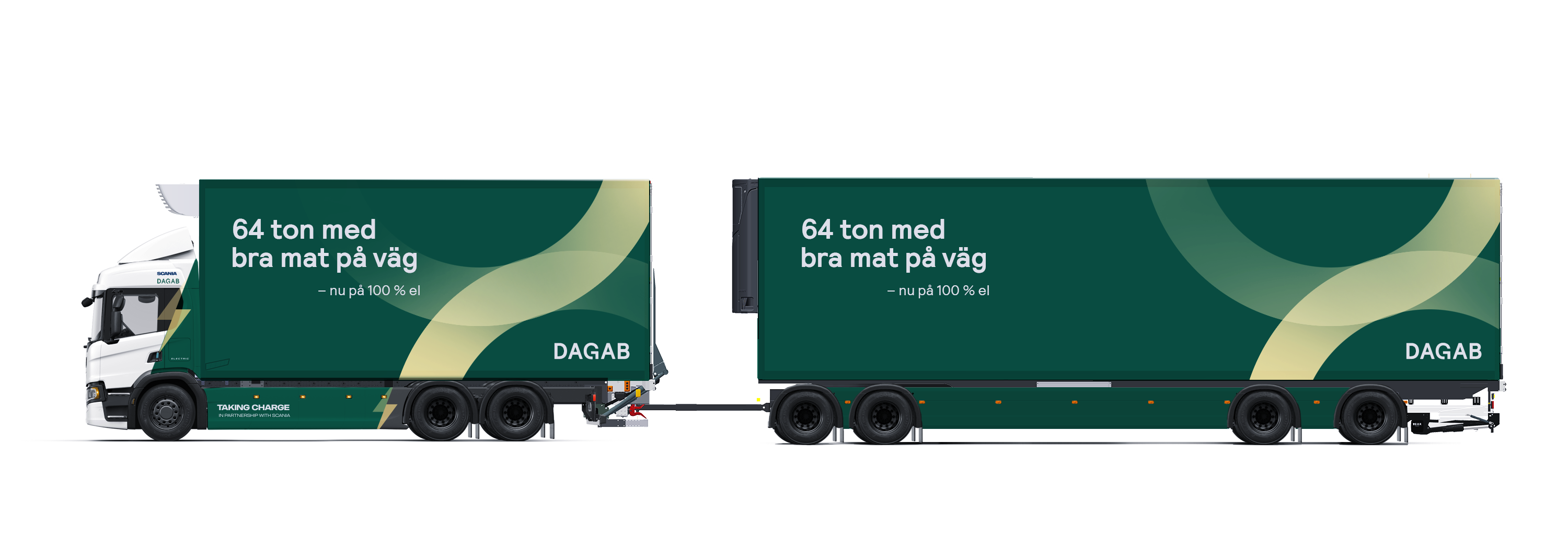 Scania ermöglicht vollständig elektrifizierten 64-Tonnen-Kühltransport für Dagab