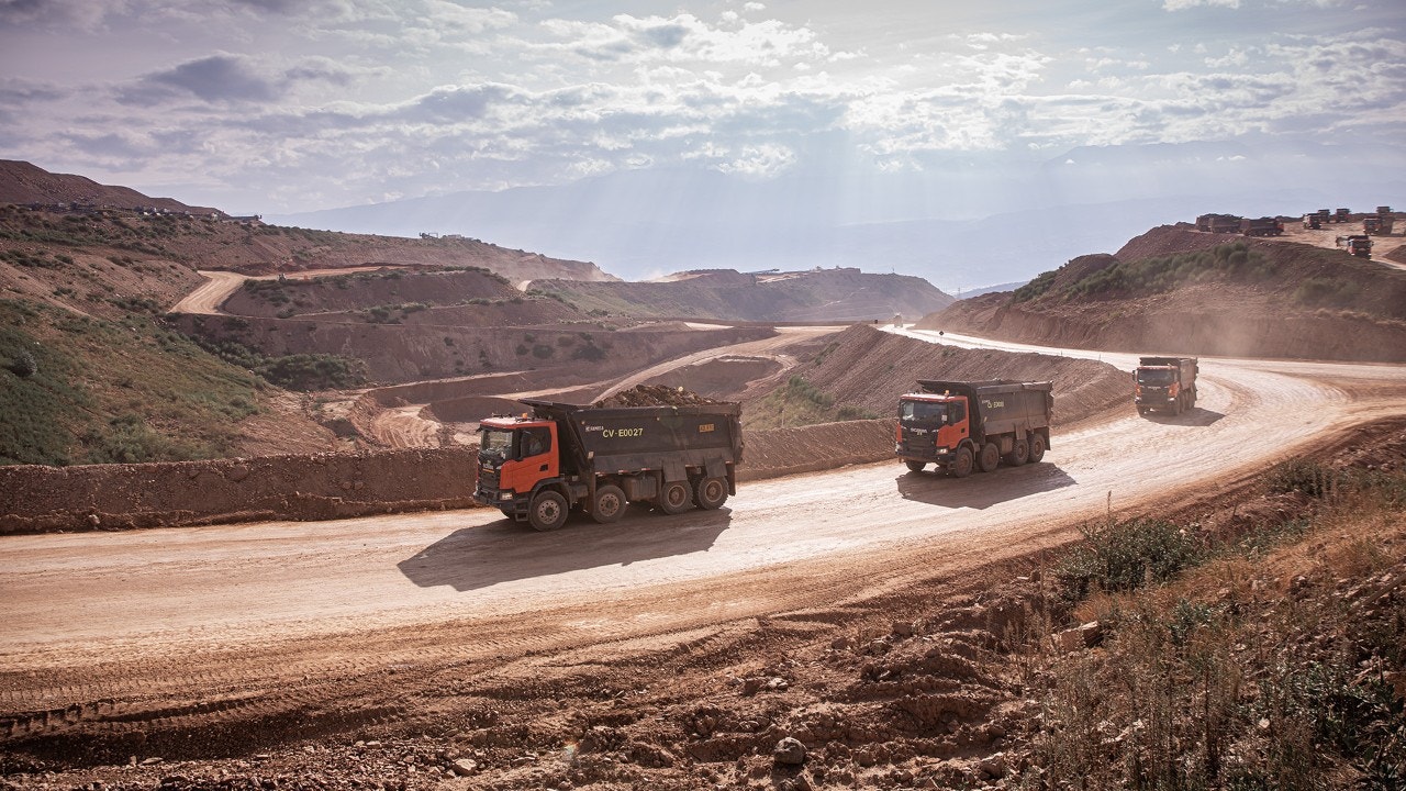 Scania G 500 XT 8x4 tipper at Shinahuindo Gold Mine Heavy tipper