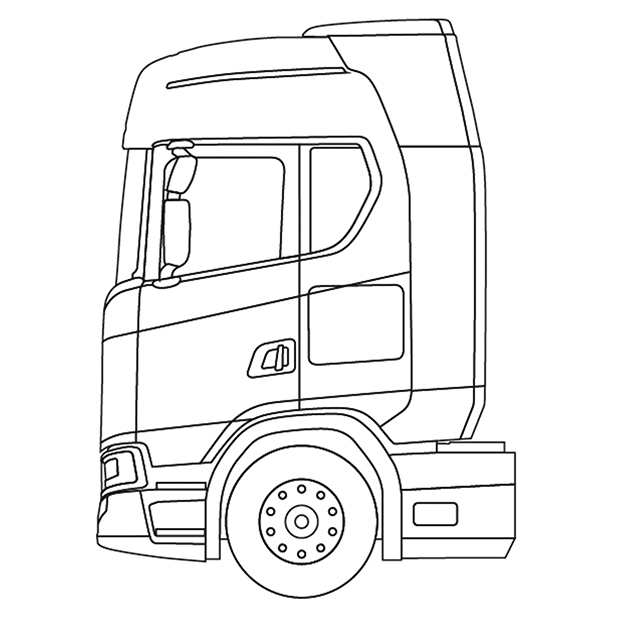 Scania Logo Vector Sketch Coloring Page