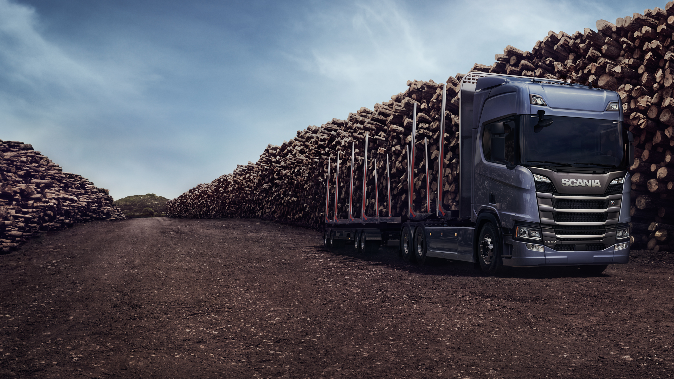 Holztransport Scania Deutschland