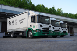 Die neue Scania Getränke-Lieferfahrzeuge durfte im letzten Herbst die Brauerei Falken AG in Schaffhausen in Betrieb nehmen.