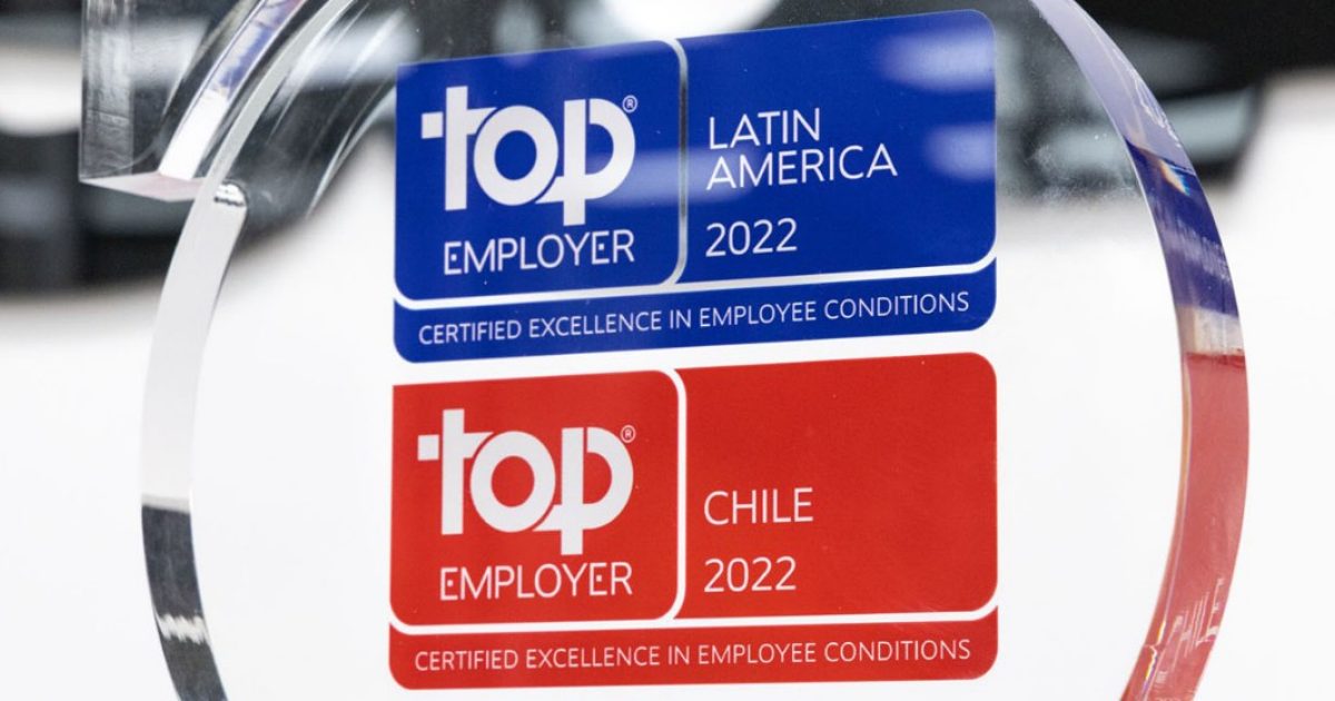 Scania Chile recibió la certificación Top Employer 2022 Scania Chile