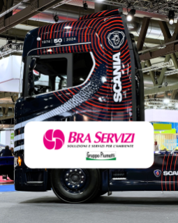 Bra Servizi rinnova la vicinanza a Scania: dopo il “V8 Anniversary”, ora la livrea spe