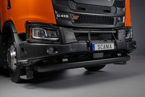 150 mm udragende stålkofanger på Scania G-førerhus