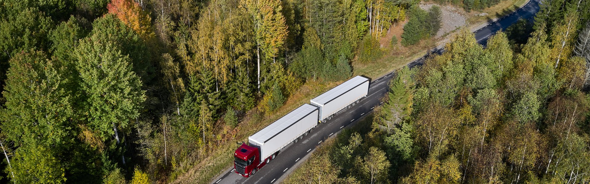 Truck on a road