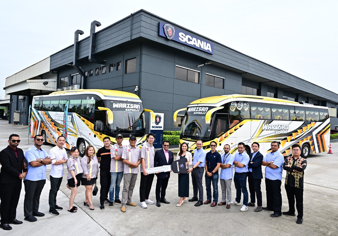 WARISAN EXPRESS (M) SDN BHD STRENGTHENS ITS SUSTAINABLE PARTNERSHIP WITH SCANIA WITH THE NEW BUS GENERATION.