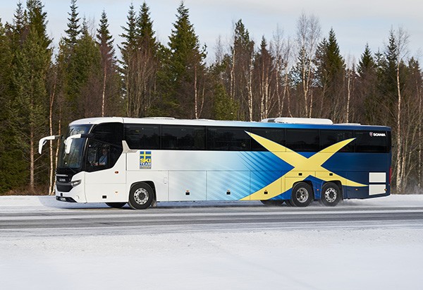 Svenska skidlandslagets buss